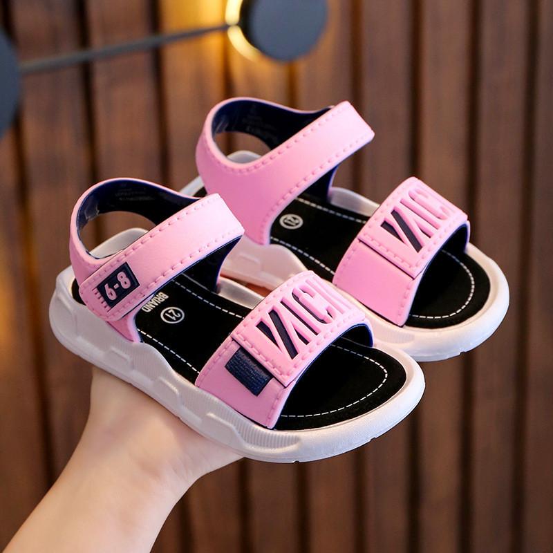 Boys Summer Beach Sandals With Non Slip Pvc Sole For Toddler Kids