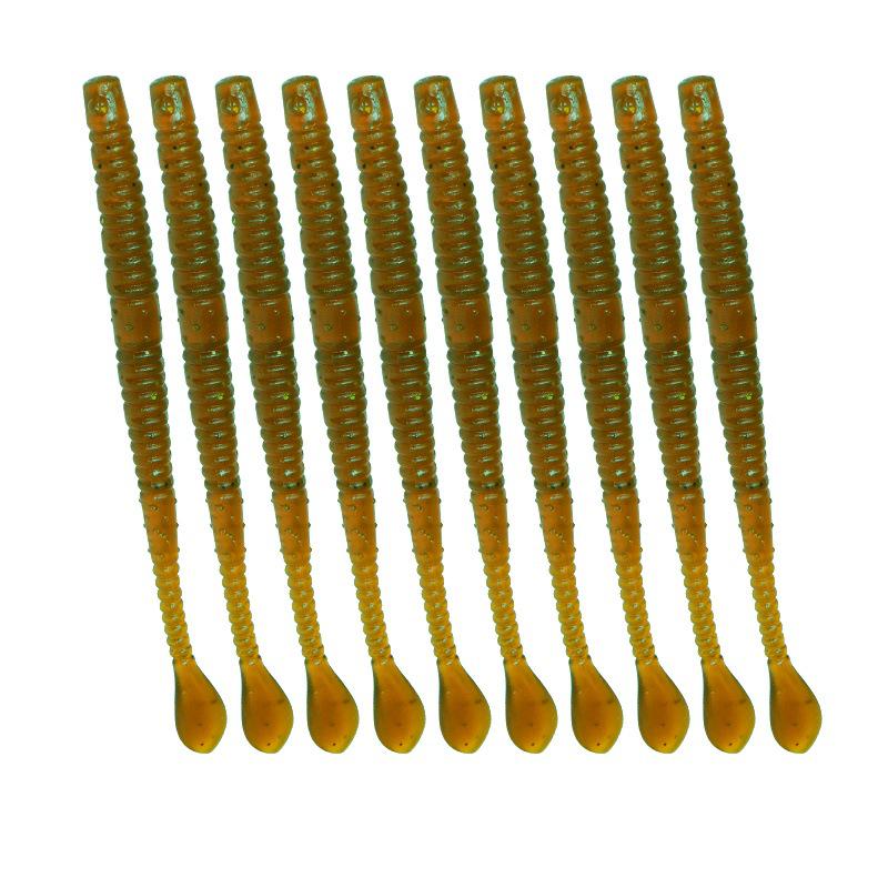 Luya Salted Water Noodle Worms Soft Bait with Lead Head Hook for Reverse Fishing - Ideal for Mandarin Fish, Bass, and Black Fish.
