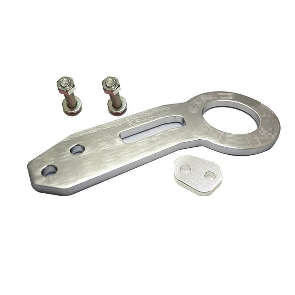 Universeller Auto Abschlepphaken Robust Verschleißfest JP/EU Stecker Aluminiumlegierung Frontstoßstange Anhängerschlaufe Abschleppring Haken Autozubehör