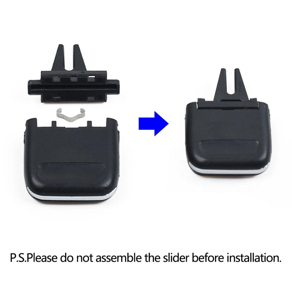 LHD RHD Față Spate Stânga Dreapta Aer condiționat AC Grilă de aerisire Priză Clip Glisor Kit de reparații pentru Porsche Macan 2014 2015 2016