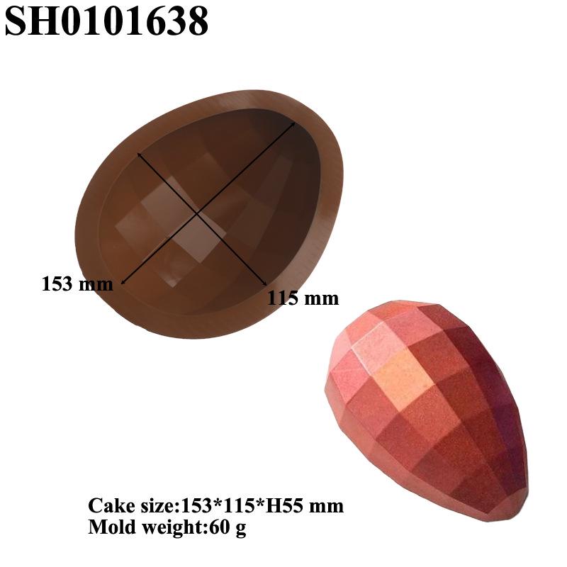 Easter Egg Silicone Mold for Goose, Duck, and Bird Shapes - French Flower Design Cake Mousse Mold