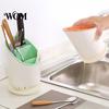Durable Plastic Cutlery Organizer Multi-compartment Draining Chopstick Holder, Utensil with Drain Modern Kitchen Gadget Storage Tray, Compact