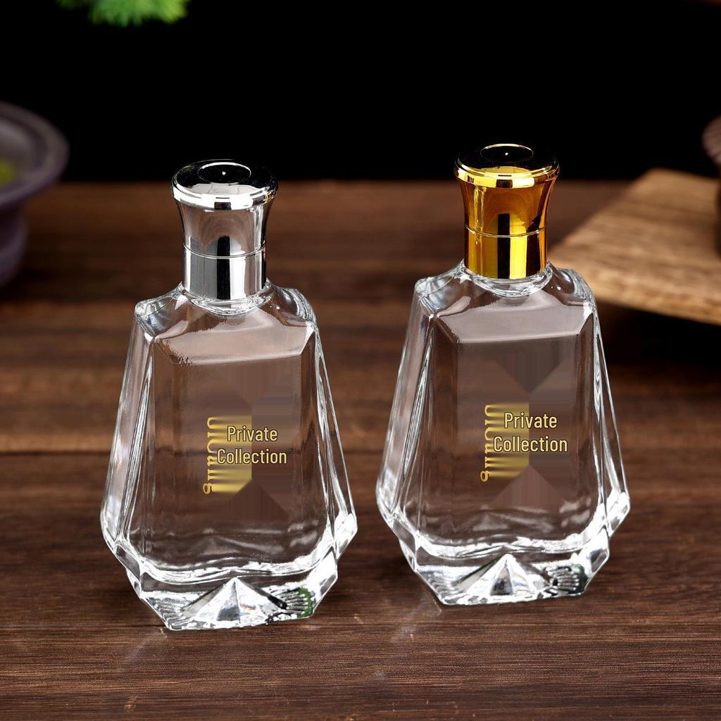 100ml Transparent Glass Bottle for Baijiu or Fruit Wine - Perfect for Home Brewing
