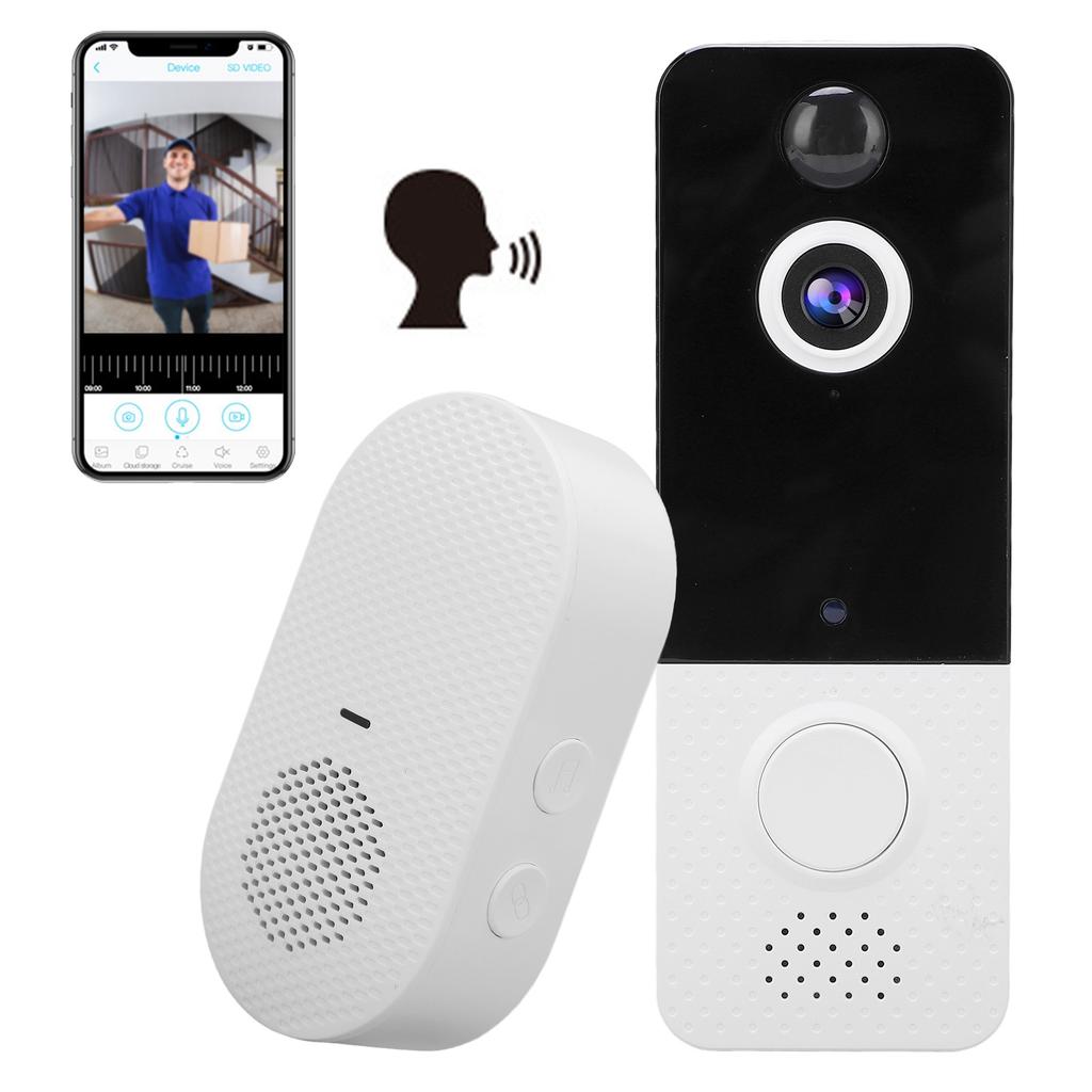 Wireless Video Doorbell Camera 1080P WiFi Cloud Storage 2 Way Audio Motion Detector for Home