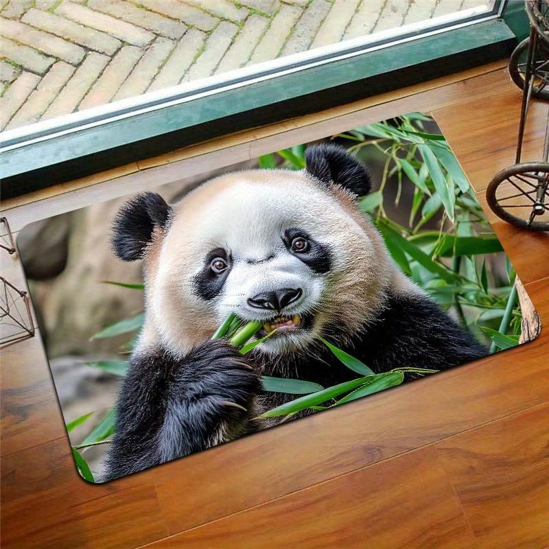 1PC Panda Kitchen Rugs Non-Slip Home Door Mats Pop Design Bathroom Rugs Bath Mat Carpet for Home Sink Laundry Decor