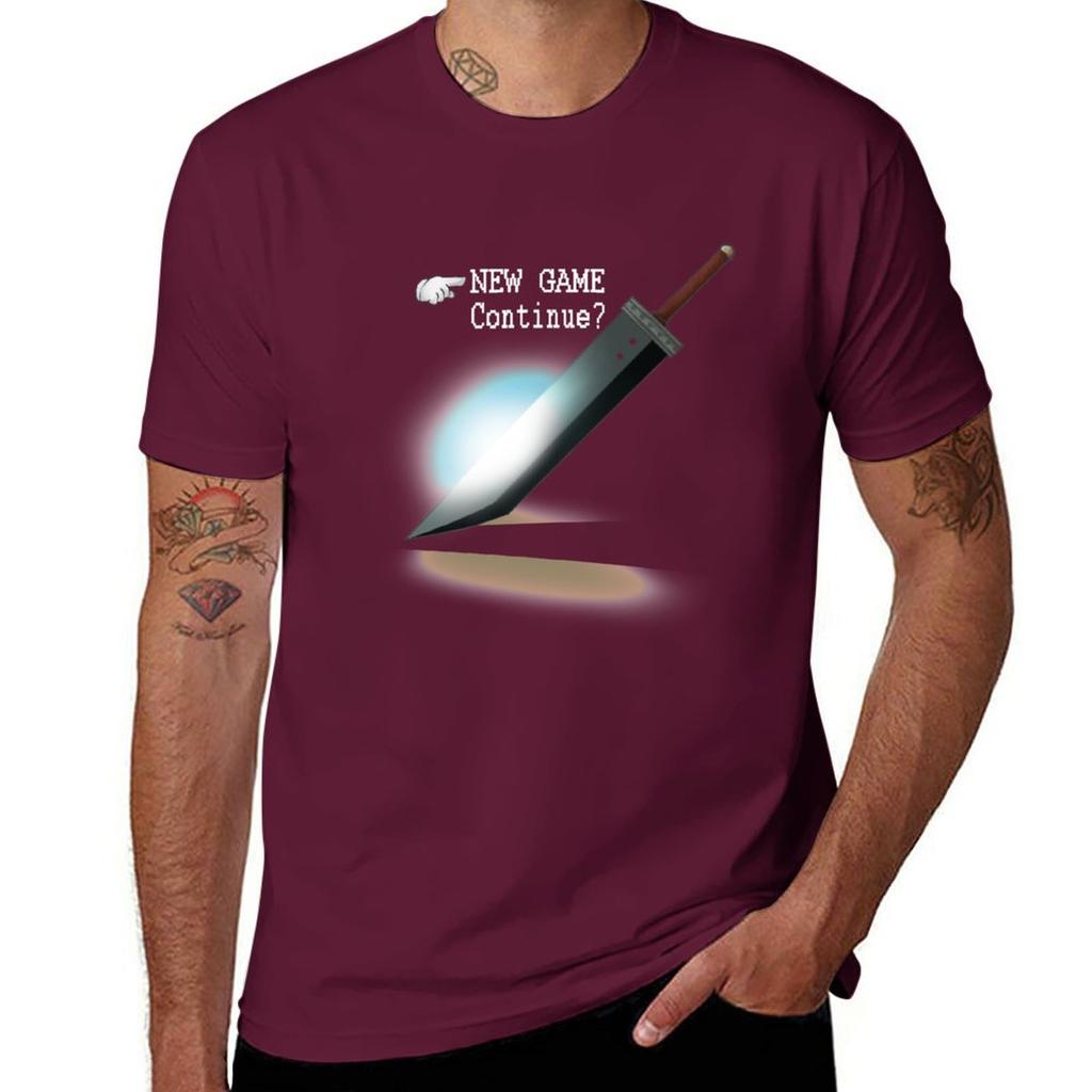 New Game  Continue TShirt summer tops quickdrying Mens t shirts