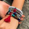 Nepal Multi-Layer Beaded Bracelet Handmade Bracelet Crystal Letter Love Character Jewelry