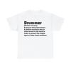 Definition eines Schlagzeugers Schwarz Kurzarm T-Shirt