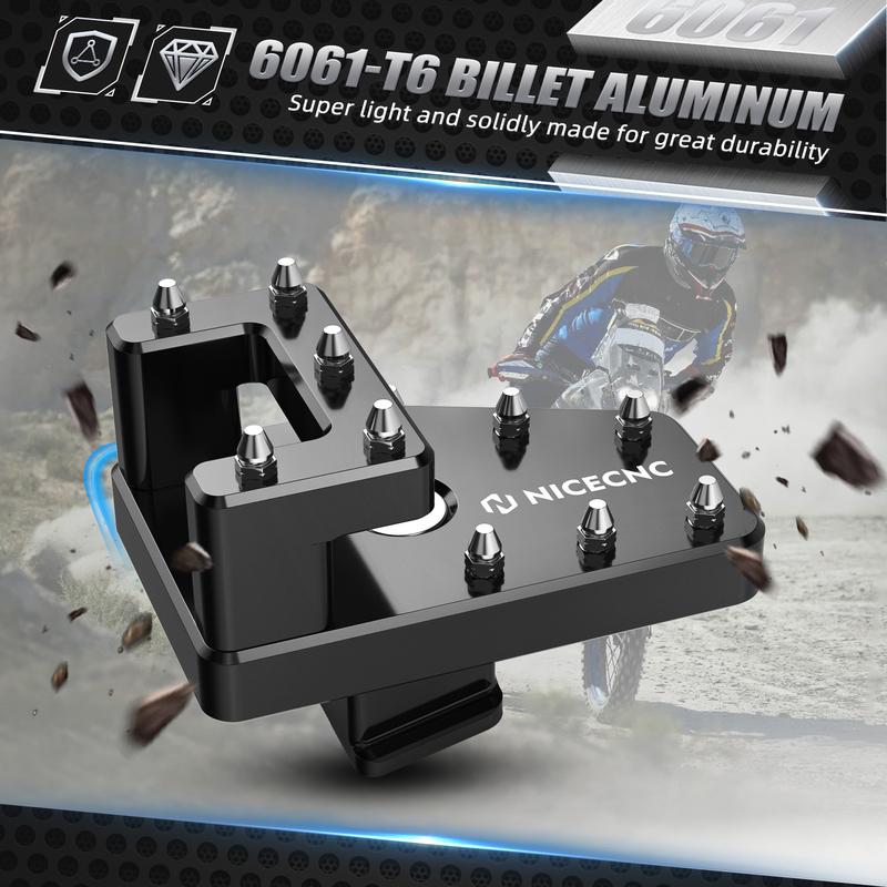 Motorcycle Dual Control Brake Lever Pedal Tip Pad for Yamaha Tenere 700 2019-2024 Tenere 700 World Raid 2022 2023 2024