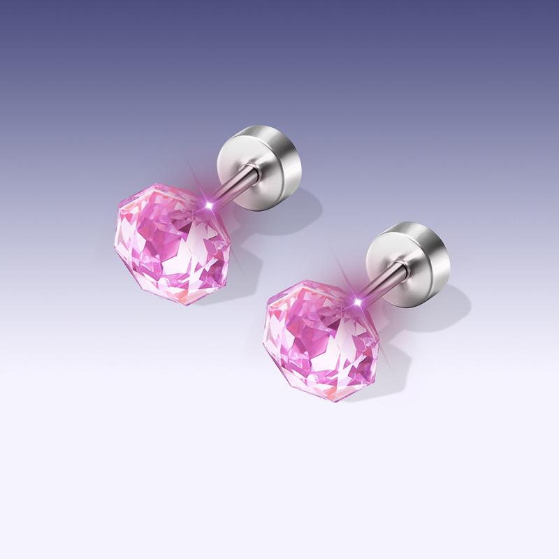 Titanium Zirconia Cartilage Earrings with Floral Design Hypoallergenic Ideal for Stacking A2