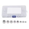 80PCS Hex Nuts Assortment Kit 304 Stainless Steel Lock Nuts with Nylon Insert 8 Specifications