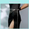 Elegant Pearl Waist Chain For Women Chic Decorative Dress Belt With Vintage Style