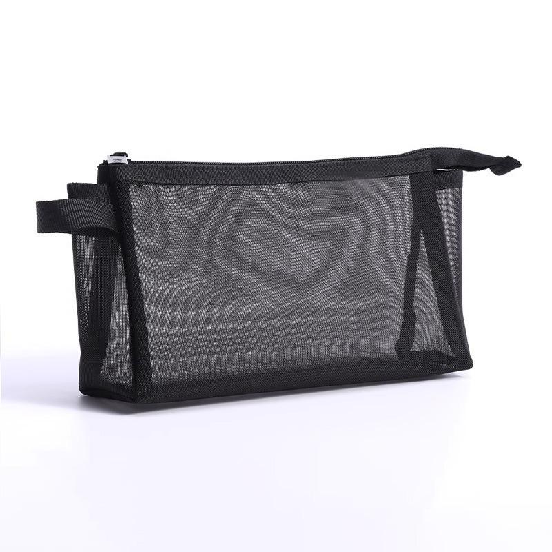 Transparent Mesh Pencil Case - Large Capacity Minimalist Bag for Students