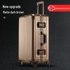 Aluminum Magnesium Alloy Trolley Case 20: Business Metal Carry-on Leather Travel Luggage