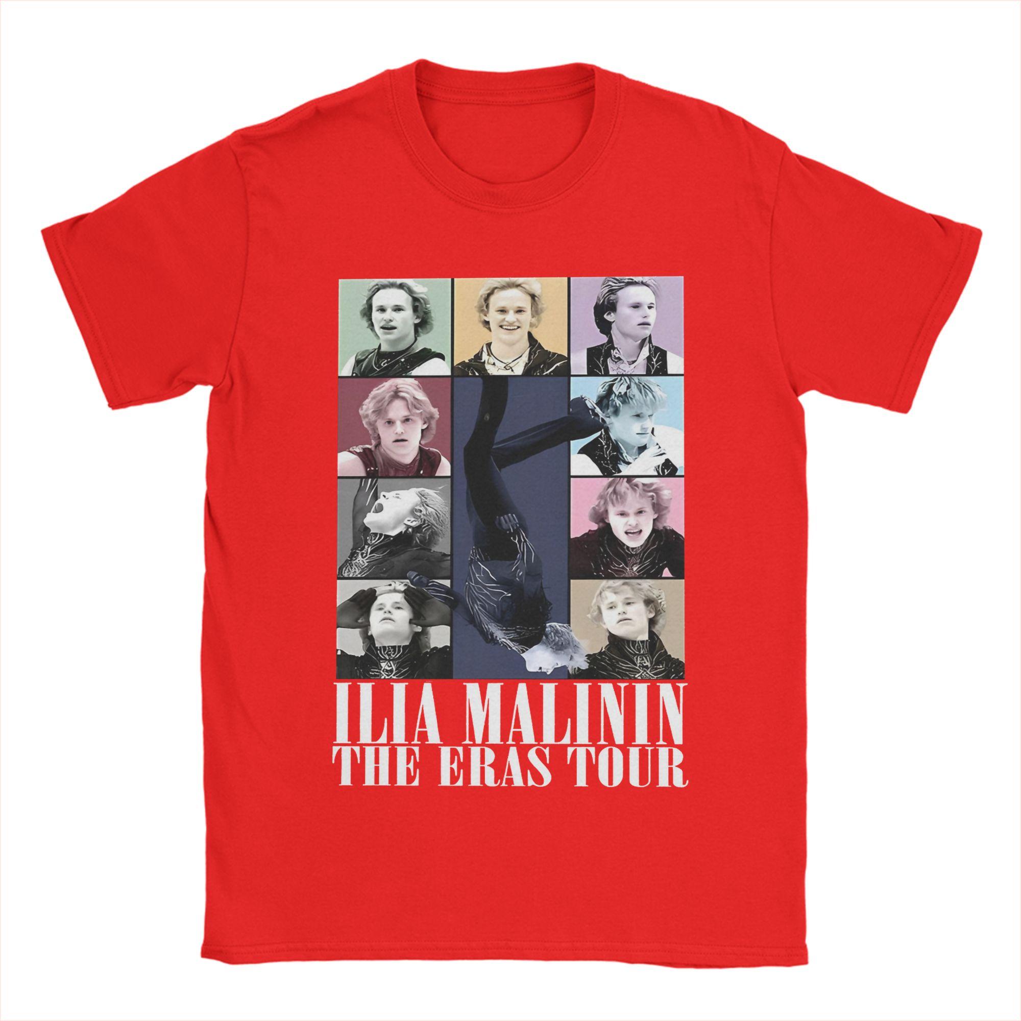 

Unisex TShirts Ilia Malinin Quad Jump Vintage Pure Cotton Tees Short Sleeve Figure Skating T Shirt Round Collar Clothing Plus Size S