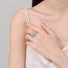 European & American Zircon Rotating Diamond Ring: Women's Unique Stress Relief Jewelry Design.