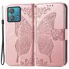 For Motorola Moto G84 5G Case Butterfly Imprinted Leather Wallet Phone Cover with Stand