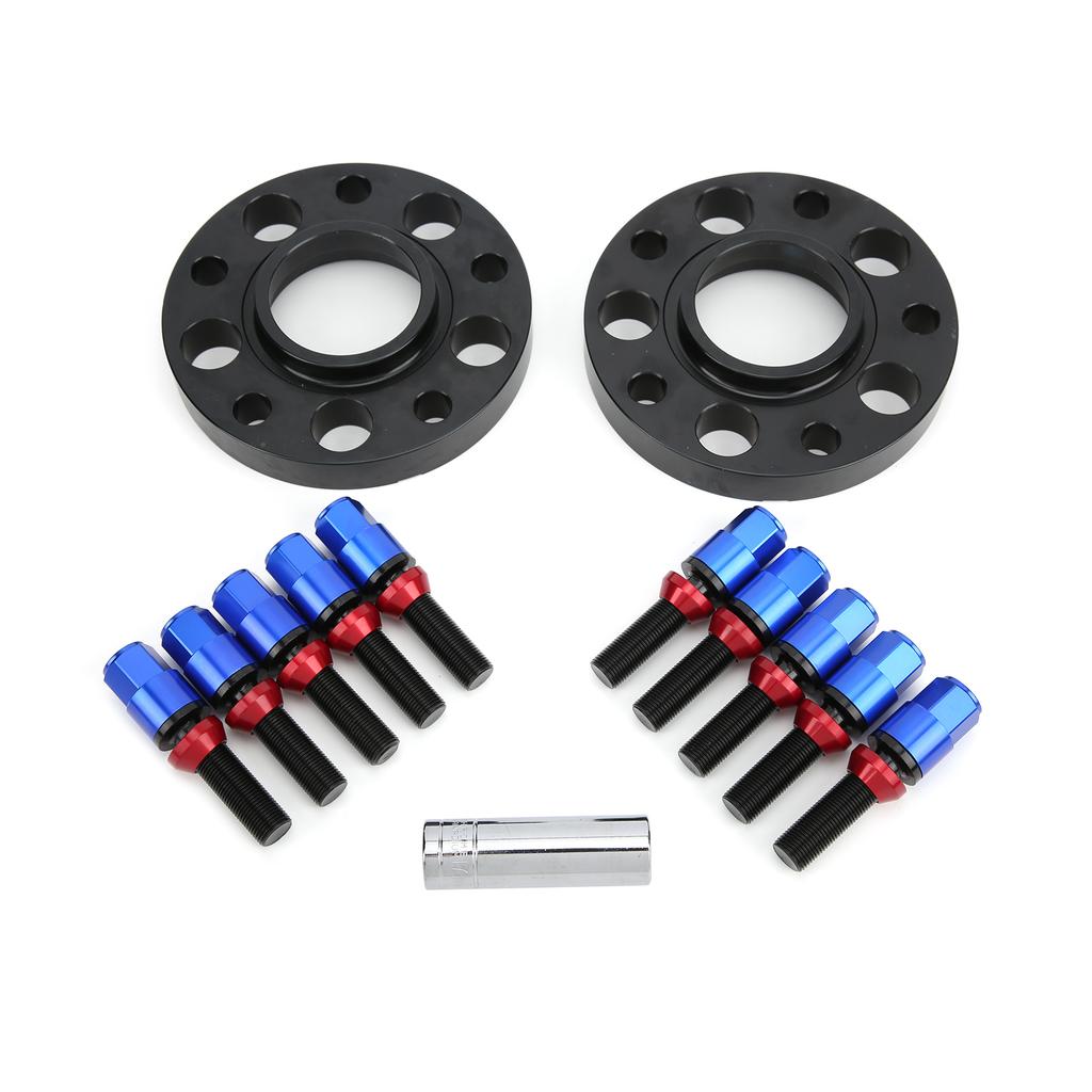 Car Hub Centric Wheel Spacers Kit 15mm 0.6in Maintenance Repair Replacement for 2 Series F22   F23 2013 2019Blue