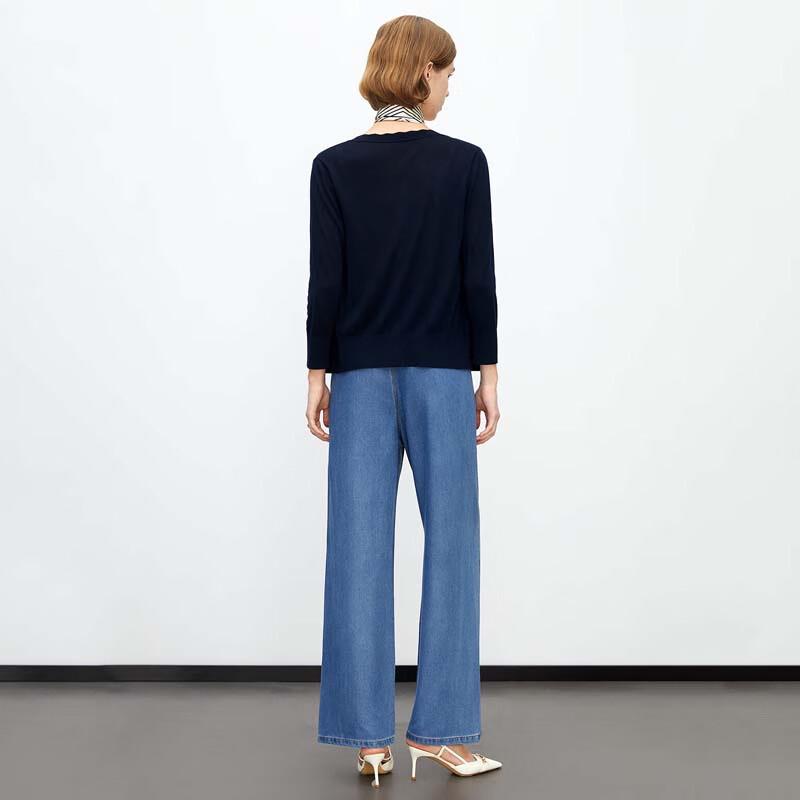 JESSIE Lyocell Slim-Fit Nine-Sleeve Knitted Cardigan