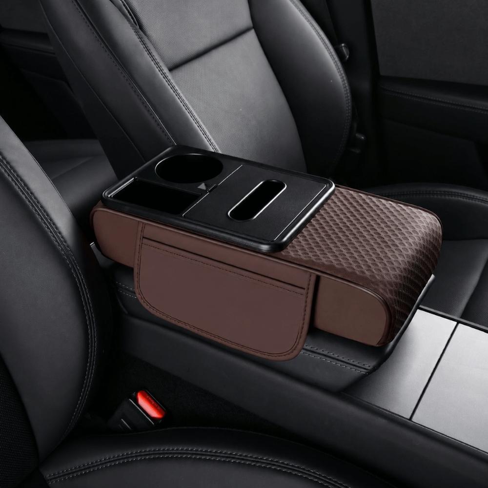 PU Leather Car Armrest Pad Height Increasing Armrest Pillow Car Armrest Cushion for Car Interior
