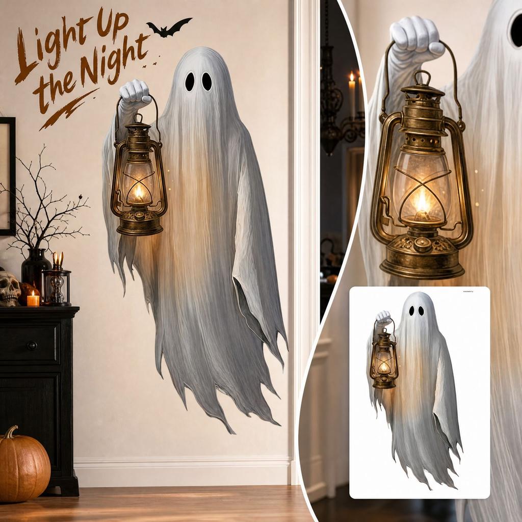 Samolepky na zeď na Halloween Samolepicí okenní nálepky Sada dekorací na párty pro domácnost