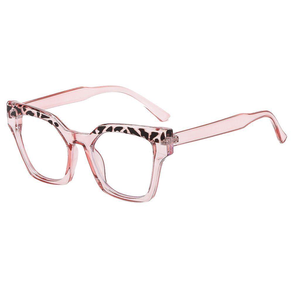 New blue light blocking glasses for women, color block plain glasses, trendy color blocking, can be paired with nearsighted glasses frames
