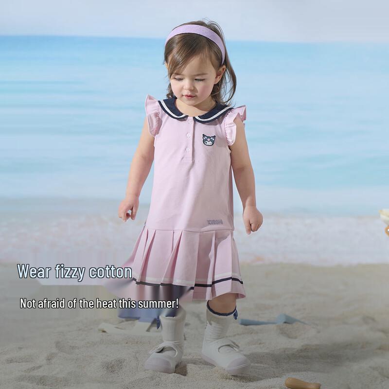 

DAVE&BELLA Kuromi Collaboration Girls Summer Polo Dress 130cm