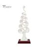 Durable Resin Tabletop Statues Abstract Christmas Tree Figurine, Artistic Spiral Sculpture, Modern Xmas Luxury Home Office Decor Statue for Desk Shelf