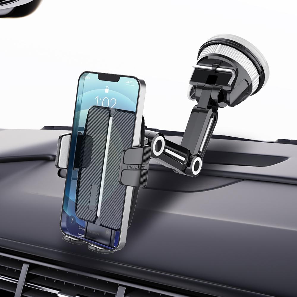 X251 Car Suction Cup Mount Phone Holder Adjustable Cellphone Bracket for Dashboard/Windshield