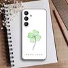 2026-Four-leaf Clover Phone Case For Samsung Galaxy A73,A21s,A22,A31,A52,A53,A71,A41Soft Black Shell