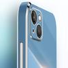 XINLI For iPhone 15 Plus Electroplated Gold Edge Anti-scratch Phone Case TPU Back Cover