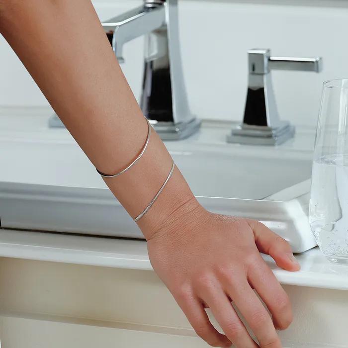 Silver 925 Satin Snake Chain Bracelet #LSB29