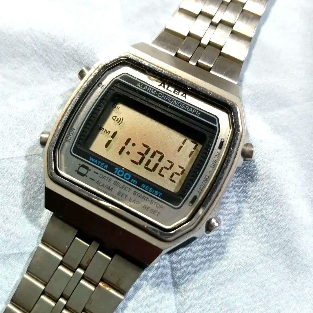 SEIKO Alba/Будильник Хронограф (Y789-5380) Цифровой/Рабочий продукт