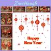 Removable 2022 Happy New Year Cny Window Sticker Ideal For Seasonal Decoration
