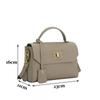 Light Luxury Leather Handbag Women Fashionable Large-capacity Small Square Bag Soft Top Layer Cowhide Multi-compartment Single-shoulder Cross-body