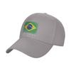 Summer Brazil  Brazilian Flag Baseball Cap  Tennis Skate Vintage Design Sun Trucker Hat Women Unisex Sunscreen Baseball Caps