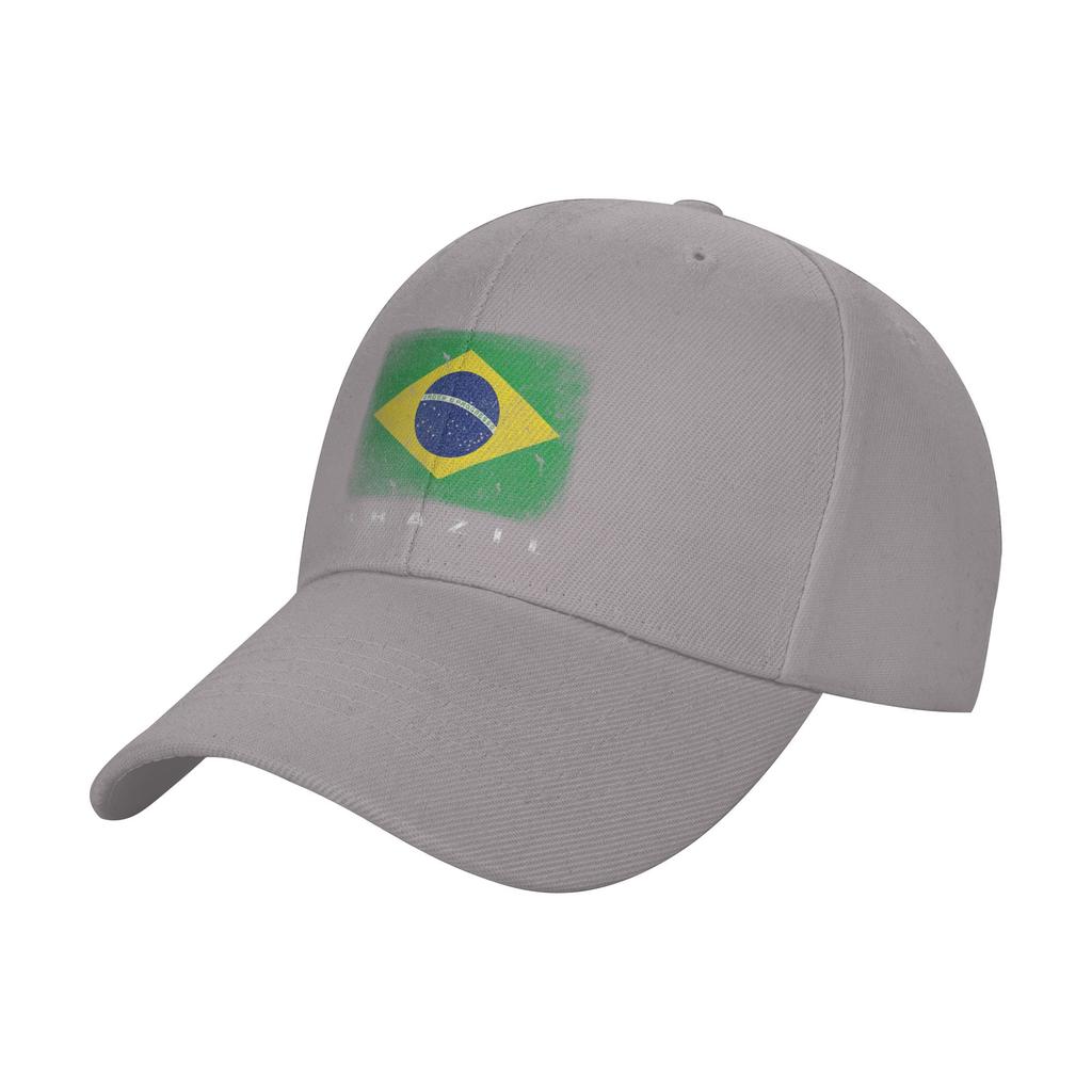 Summer Brazil Brazilian Flag Baseball Cap Tennis Skate Vintage Design Sun Trucker Hat Women Unisex Sunscreen Baseball Caps