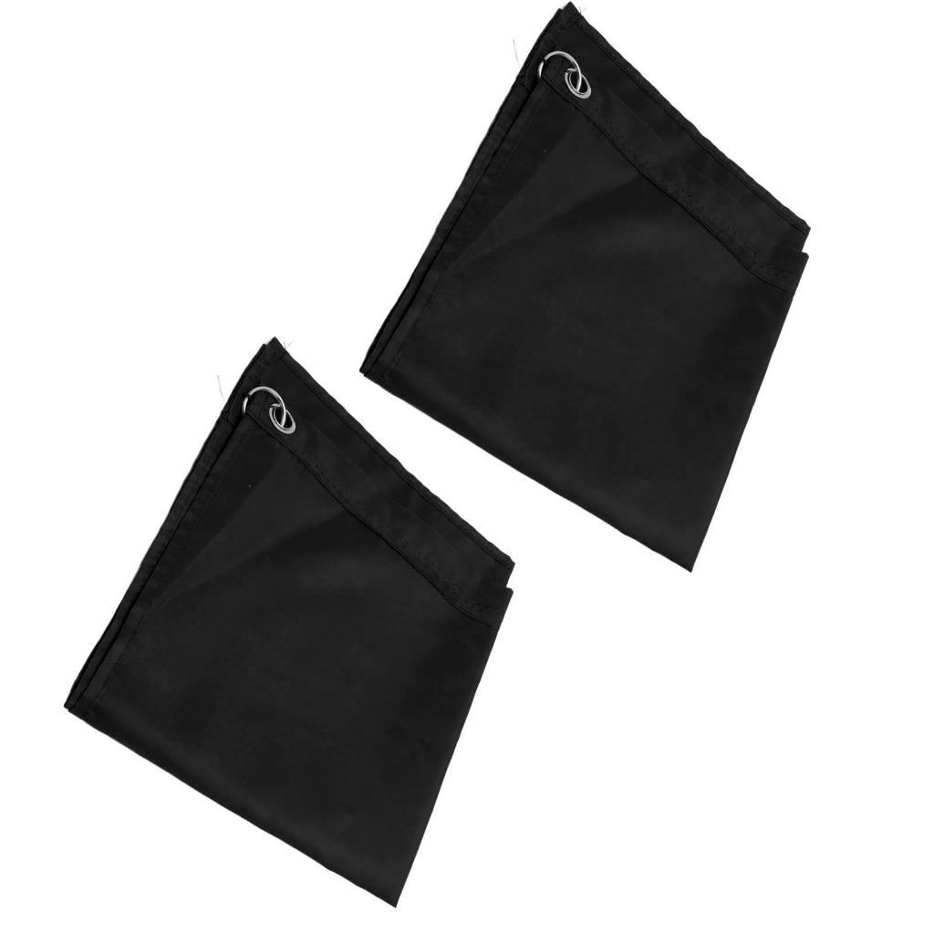 2PCS Horse Training Flag Abrasion Resistant Portable Equestrian Nylon Training Flag for Activity Entertainment Black