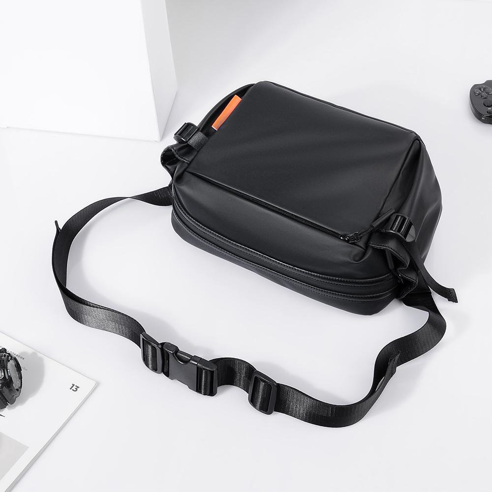 New men's fanny pack Korean version functional breast bag simple fashion shoulder bag sports fanny pack large capacity satchel men's