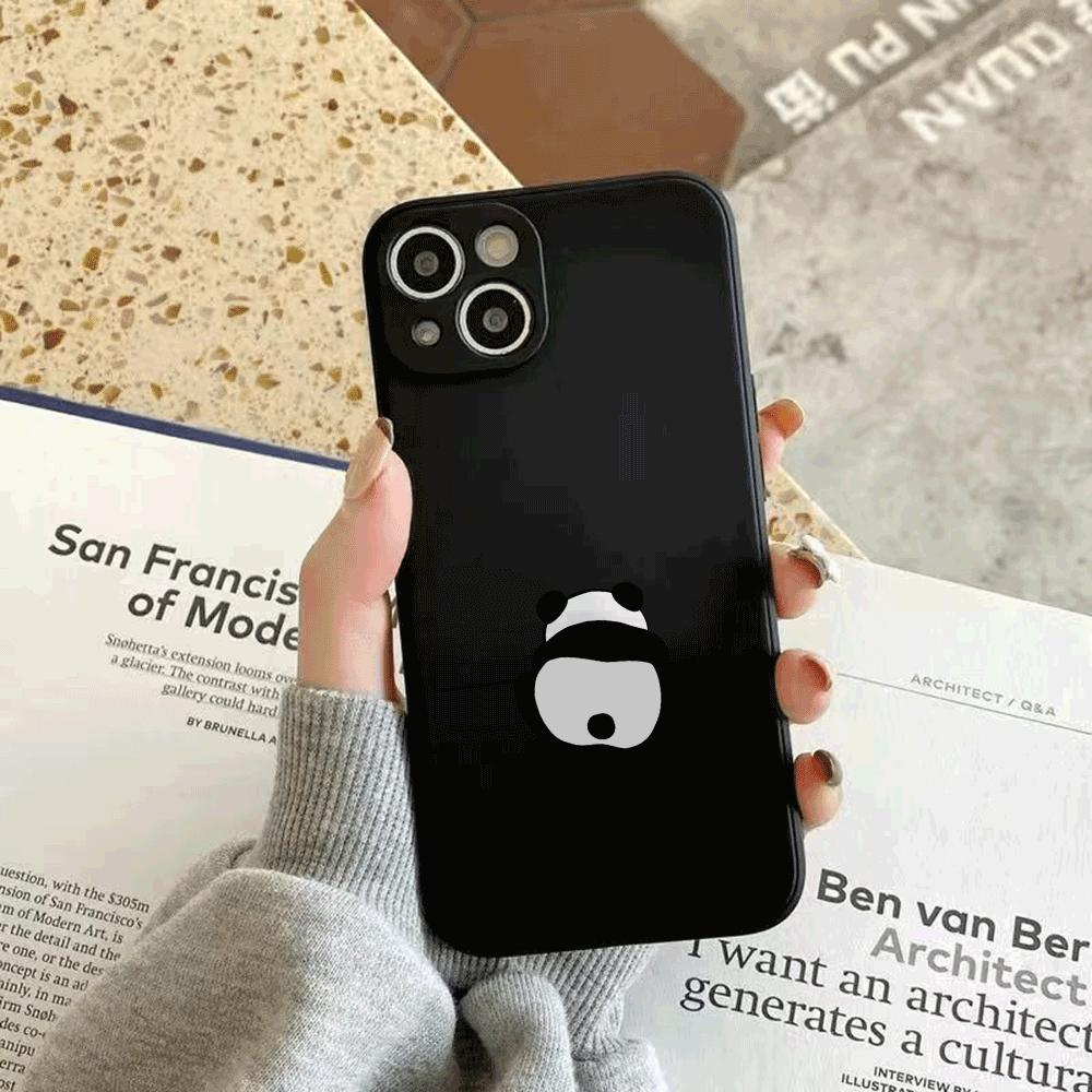 Panda silicone Phone Case for For Xiaomi Redmi Note 14 13 12 11 10 9 8 7 14 Pro Plus 4G 5G Anti-Scratch Slim Fit Trendy Cover