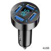 66W 4 Ports USB Car Charger Fast Charging PD Quick Charge 3.0 USB C Car Phone Charger Adapter For iPhone 13 12 Xiaomi Samsung