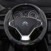 Modne zamszowe pokrowce na kierownicę samochodową Do Citroen C4 C5 C3 C1 C2 C6 C3-XR Picasso Berlingo Sega C3L C-Crosser CElysee Aircross