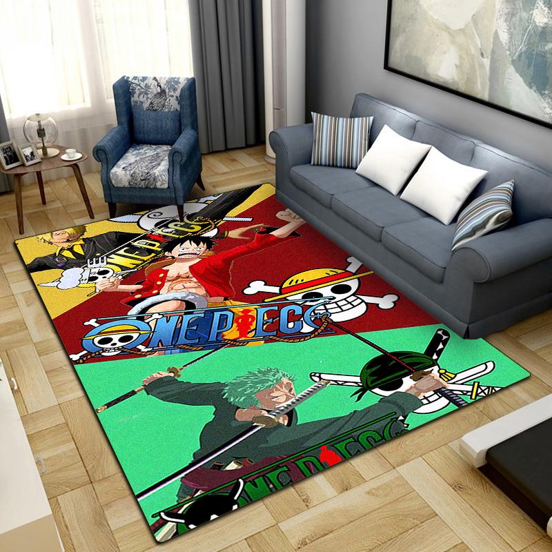 Nami Luffy Zoro Sanji Print Carpet Large Area Rug Non Slip Washable Floor Mat Bedroom Home Decor LXR159