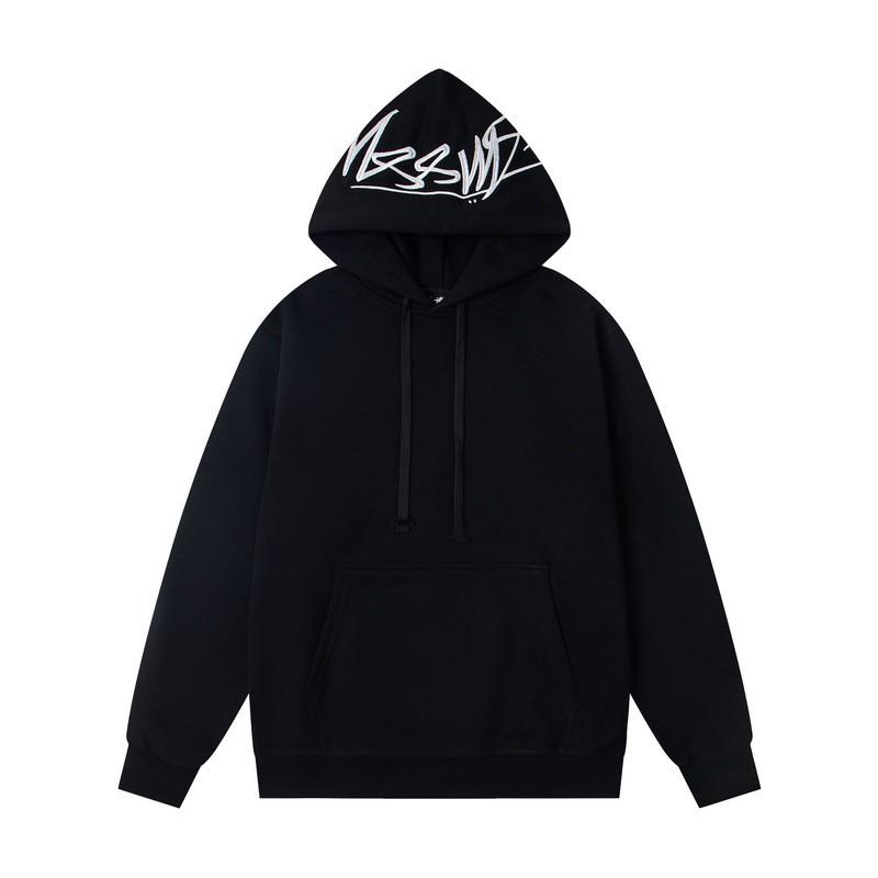 Unisex Oversized Cotton Hoodie With Minimalist Letter Embroidery Streetwear Casual Pullover Fall