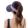 Ice silk sun hat for women in summer, ice silk open-top large brim UV protection face-shading sun hat, outdoor beach hat