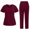 Customized Unisex Hospital Nursing Uniforms Beauty Dental Salon Work Clothes Stretchy Suit Medical Uniform Women Men Scrub Sets