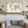 World Map,Polyester Wall Hanging,for Kids' Room,Living Room,Dorm Decor,Educational Decor,Wall Art,Travel Tools
