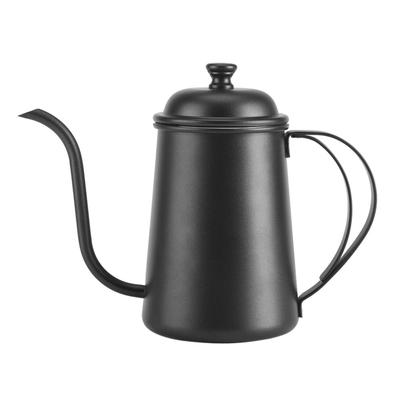 Black Color Gooseneck Spout Kettle 650ML Capacity Home Brewing Kettle Coffee Drip Pot  Tea Brewing