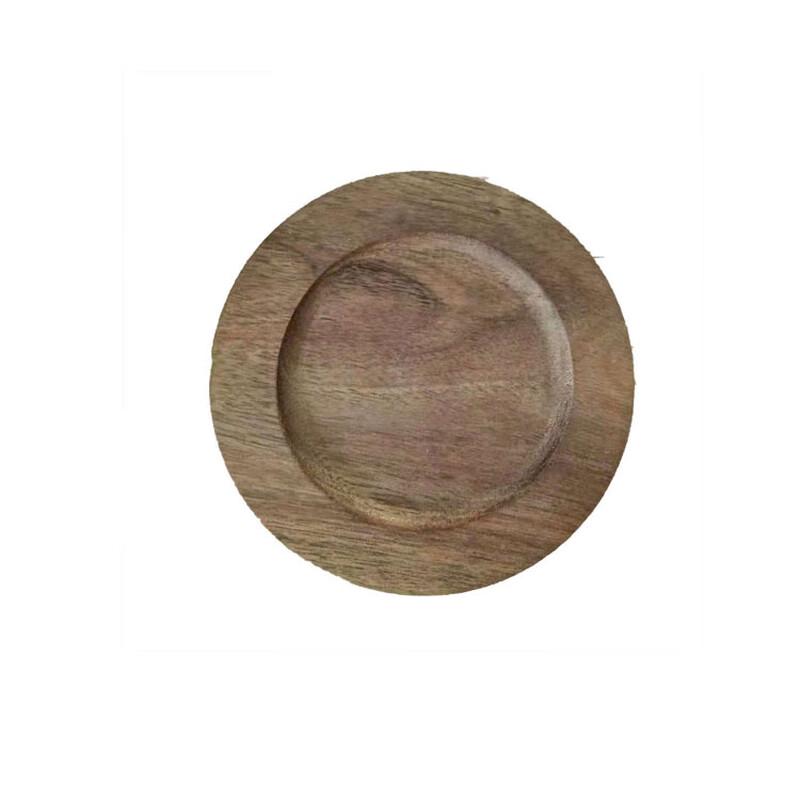 

ZISIZ Acacia Wood Round Coaster Set