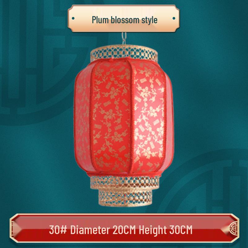 Festive Chinese Style Outdoor Red Lanterns: Antique Sheepskin, Winter Melon, Waterproof Advertising